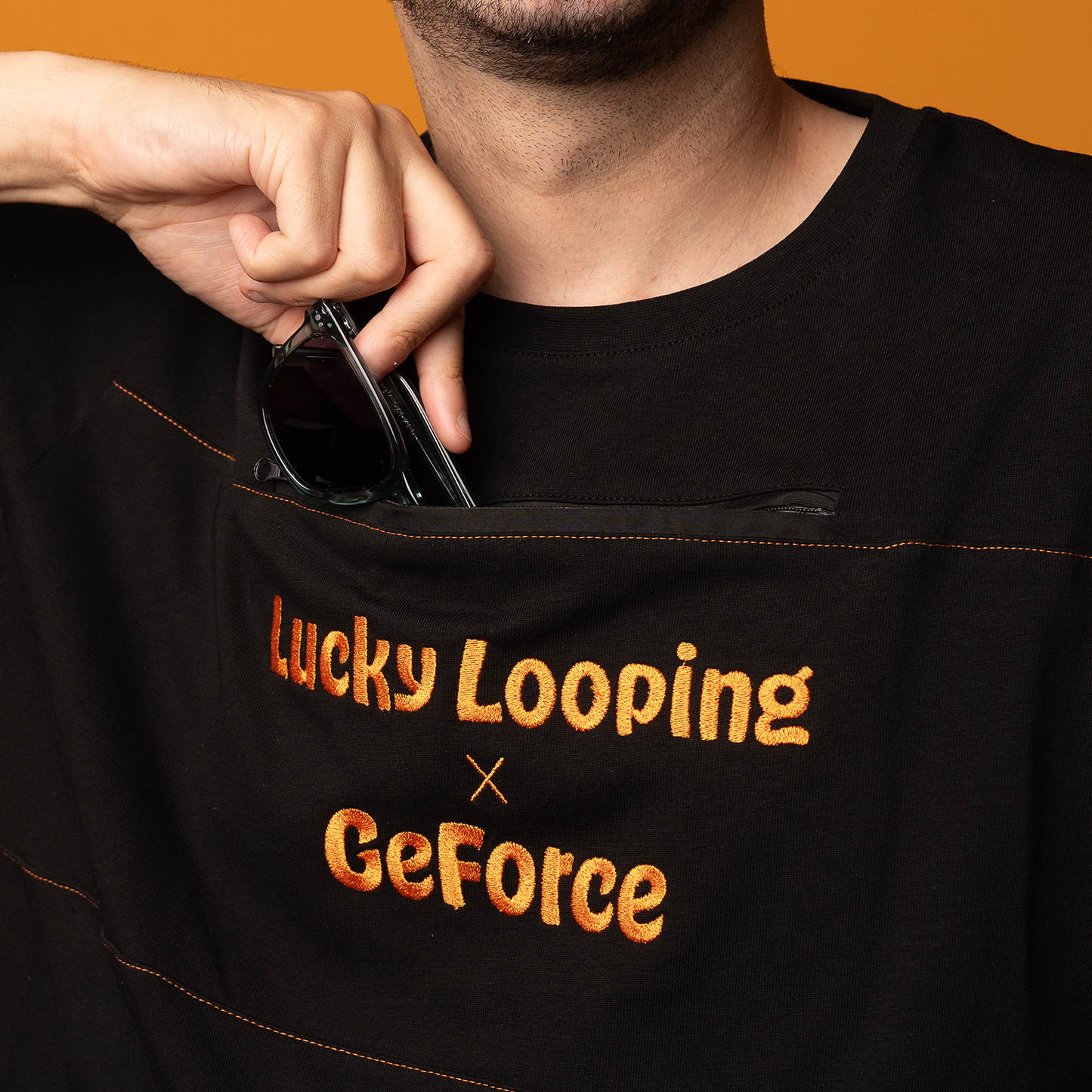T-shirt - 25 Years Expedition GeForce - Black (Midnight Thrill) - Seam in main fabric color