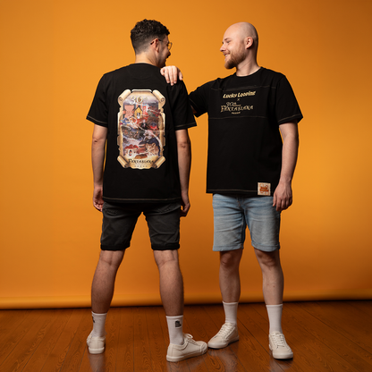 T-Shirt - 30 Years of Fantasiana - Black (Midnight Thrill) - Seam in main fabric color