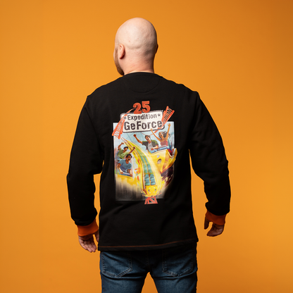 Sweater - 25 Years Expedition GeForce - Black (Midnight Thrill) - Seam in main fabric color