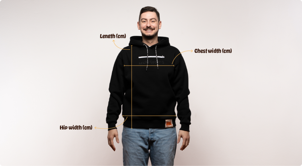 Lucky Looping - groessentabelle hoodie EN 2 Lucky Looping - groessentabelle hoodie EN 1